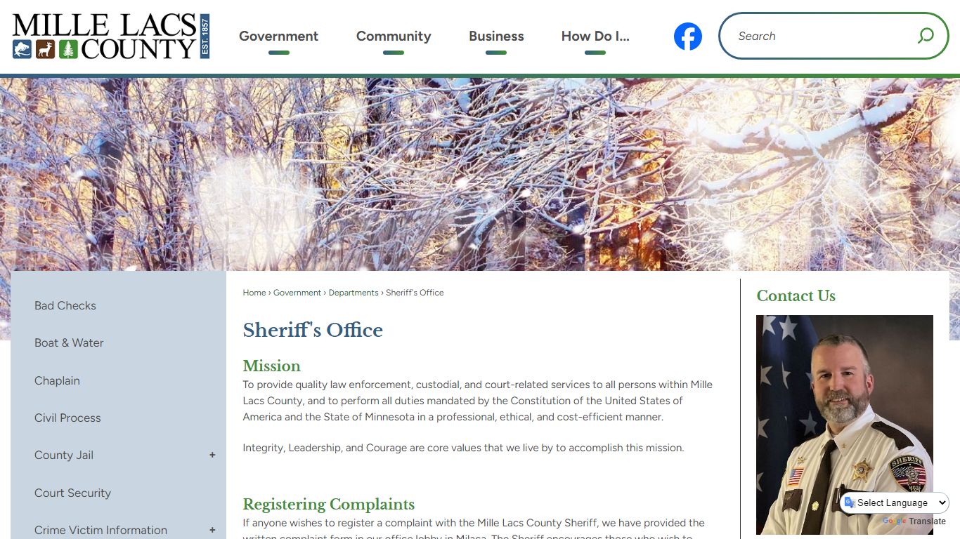 Sheriff's Office | Mille Lacs County, MN